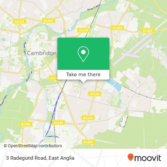 3 Radegund Road, Cambridge Cambridge map