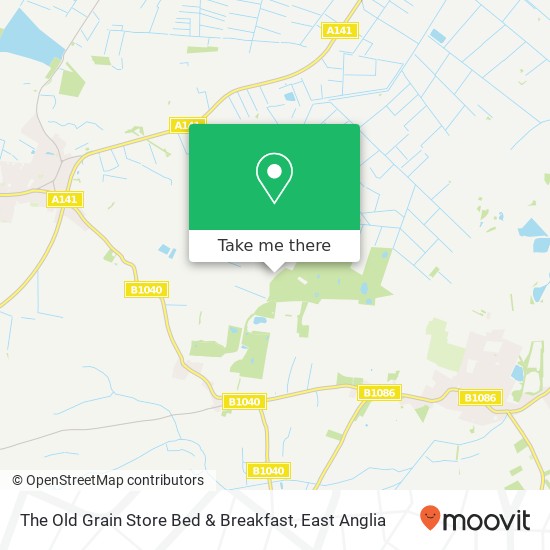 The Old Grain Store Bed & Breakfast, Fen Road Pidley Huntingdon PE28 3 map