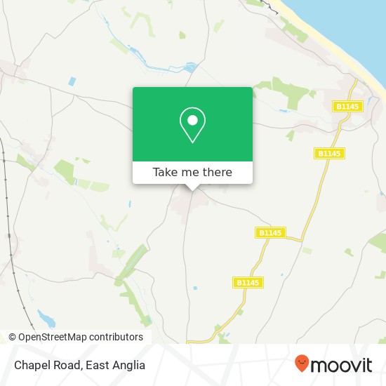 Chapel Road, Trunch North Walsham map