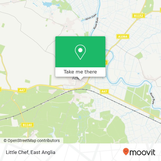 Little Chef, New Road Acle Norwich NR13 3 map