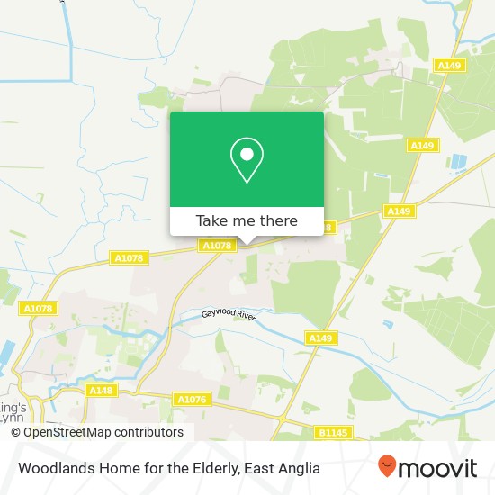 Woodlands Home for the Elderly, 18 Grimston Road South Wootton King's Lynn PE30 3 map