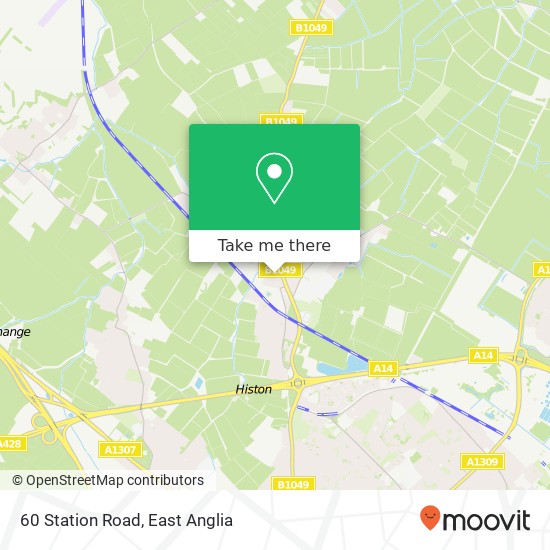 60 Station Road, Histon Cambridge map