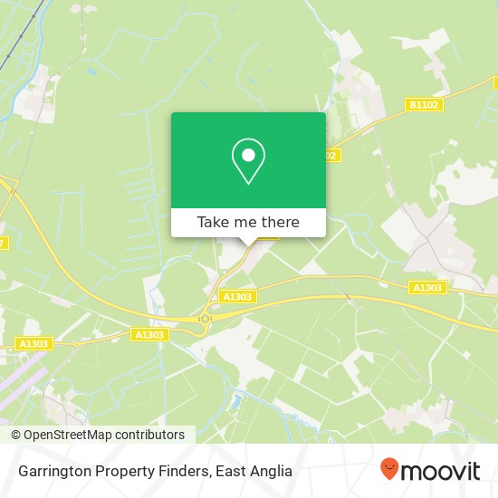 Garrington Property Finders, Stow Road Quy Cambridge CB25 9 map