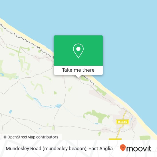 Mundesley Road (mundesley beacon), Mundesley Norwich map