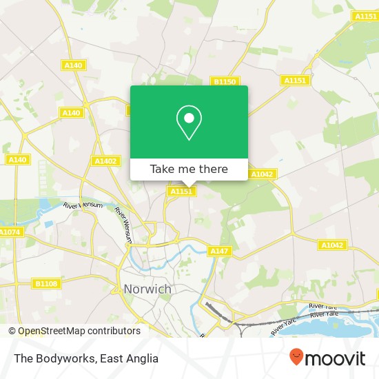 The Bodyworks, 2A Ladysmith Road Norwich Norwich NR3 4 map