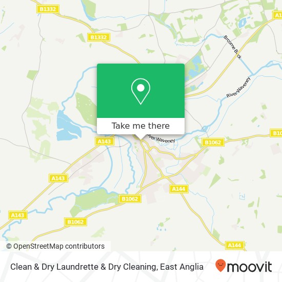 Clean & Dry Laundrette & Dry Cleaning, 1 Earsham Street Bungay Bungay NR35 1 map