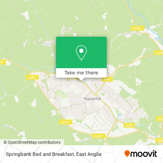 Springbank Bed and Breakfast map