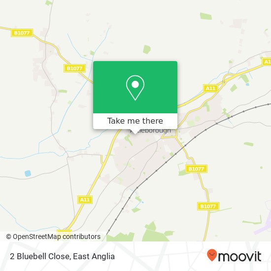 2 Bluebell Close, Attleborough Attleborough map