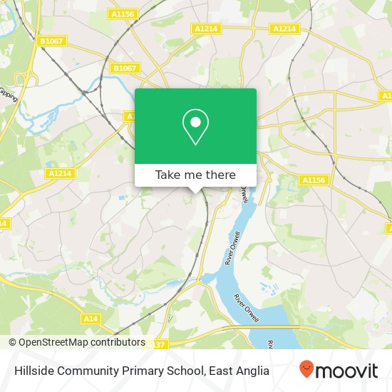 Hillside Community Primary School, Maidenhall Approach Ipswich Ipswich IP2 8 map