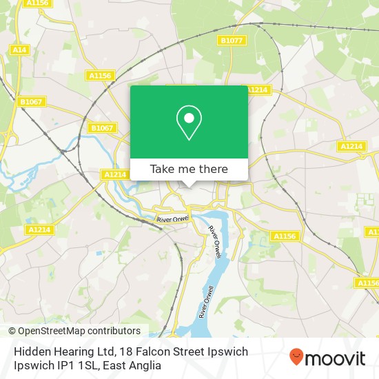 Hidden Hearing Ltd, 18 Falcon Street Ipswich Ipswich IP1 1SL map