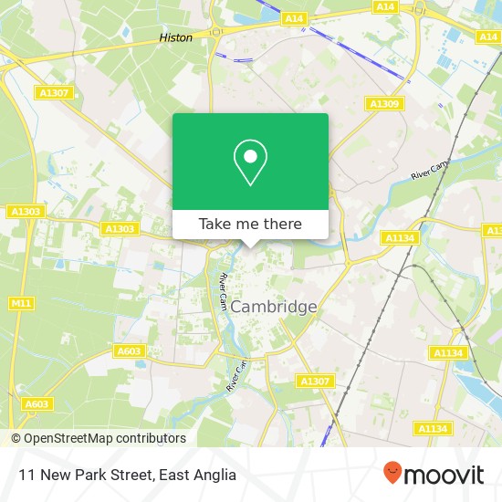 11 New Park Street, Cambridge Cambridge map