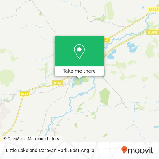 Little Lakeland Caravan Park, Wortwell Harleston map