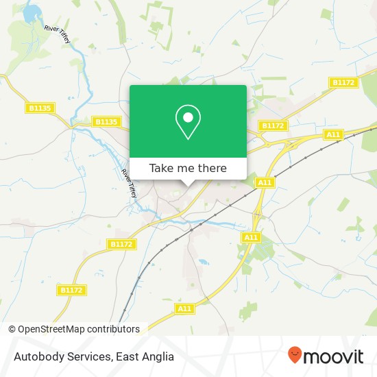 Autobody Services, 36 Norwich Road Wymondham Wymondham NR18 0NS map