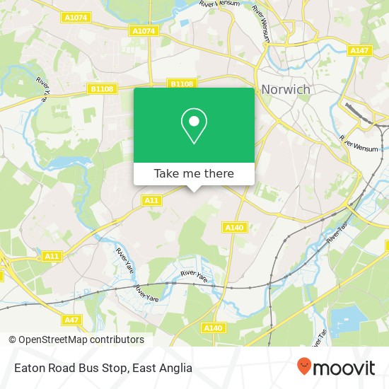 Eaton Road Bus Stop map
