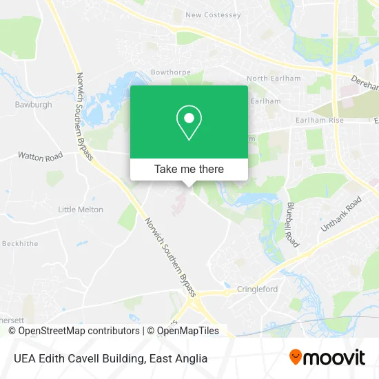 UEA Edith Cavell Building map