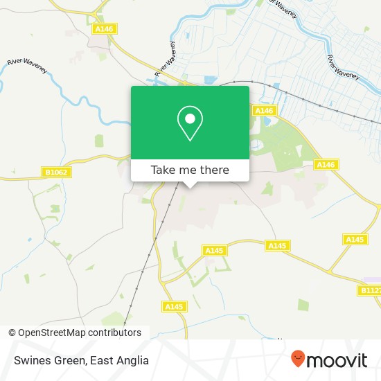 Swines Green map