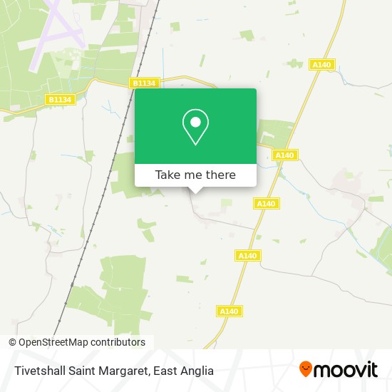 Tivetshall Saint Margaret map