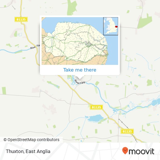 Thuxton map