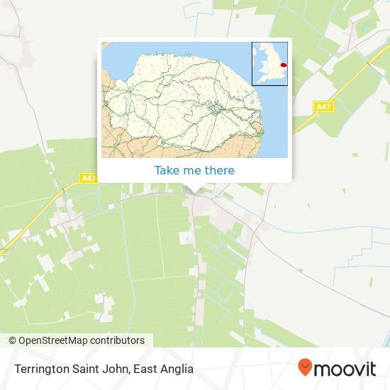 Terrington Saint John map