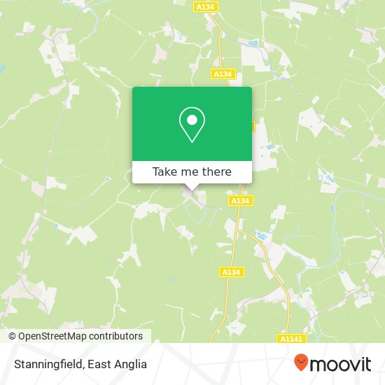 Stanningfield map