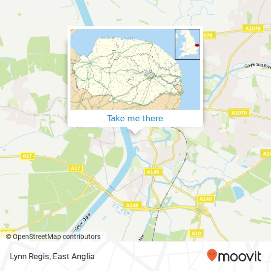 Lynn Regis map