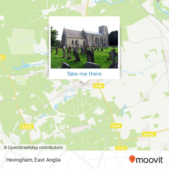 Hevingham map