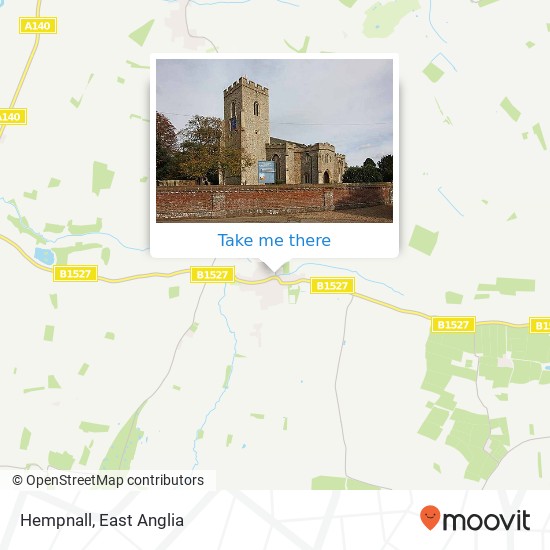 Hempnall map