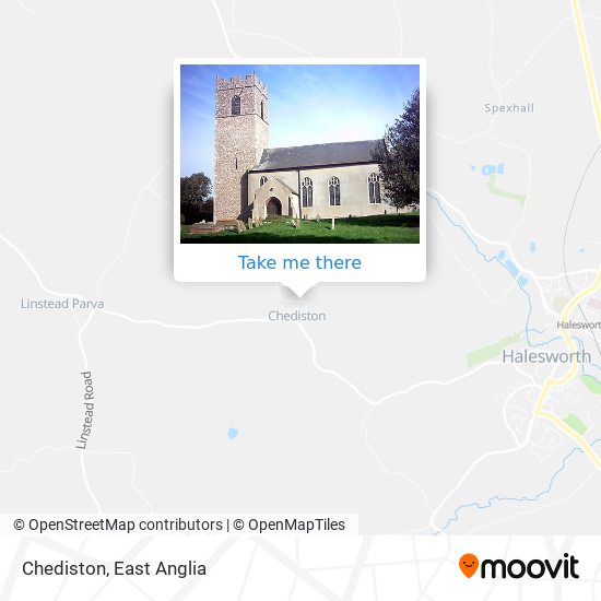 Chediston map