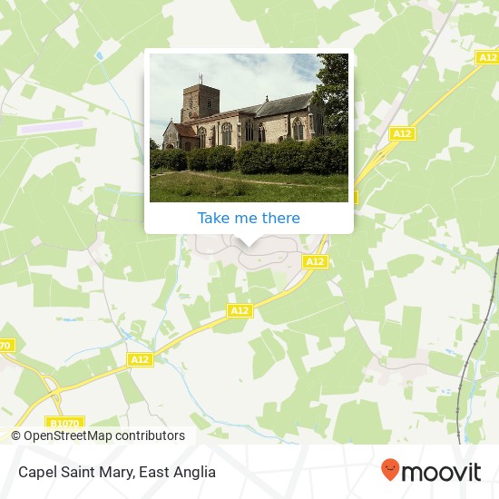 Capel Saint Mary map