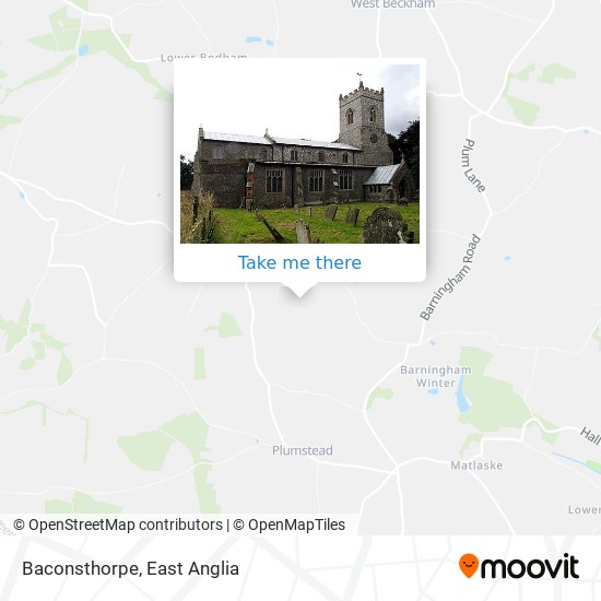 Baconsthorpe map