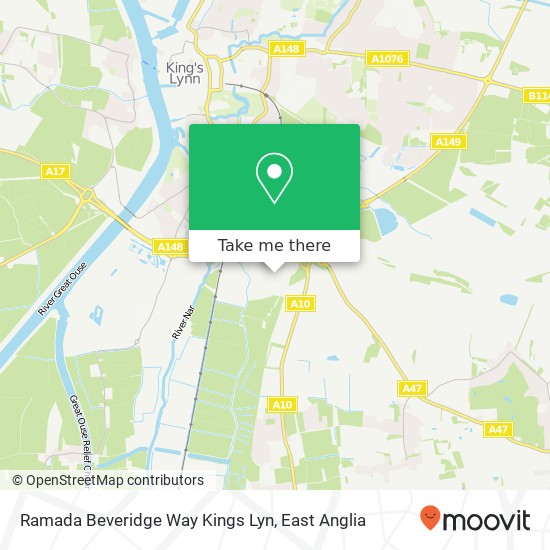 Ramada Beveridge Way Kings Lyn map