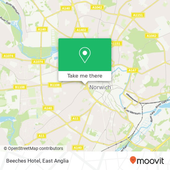 Beeches Hotel map