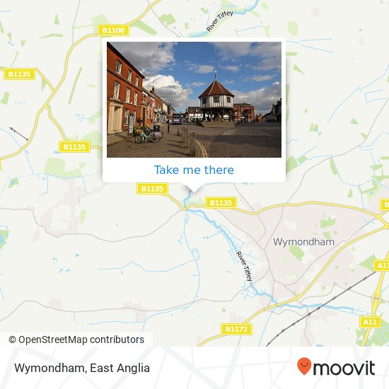 Wymondham map