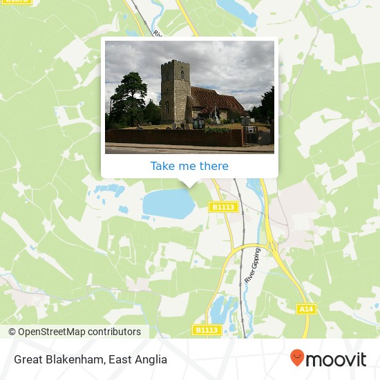 Great Blakenham map