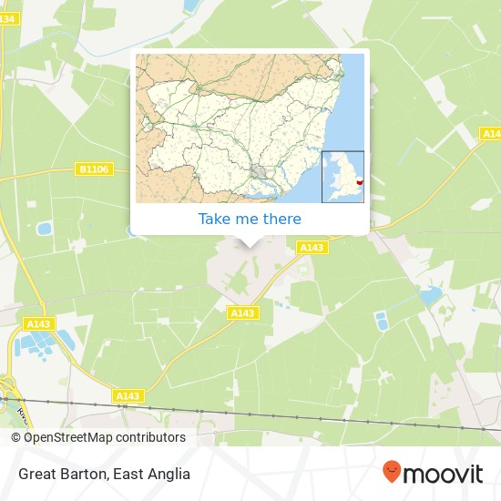 Great Barton map