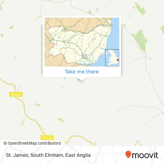 St. James, South Elmham map