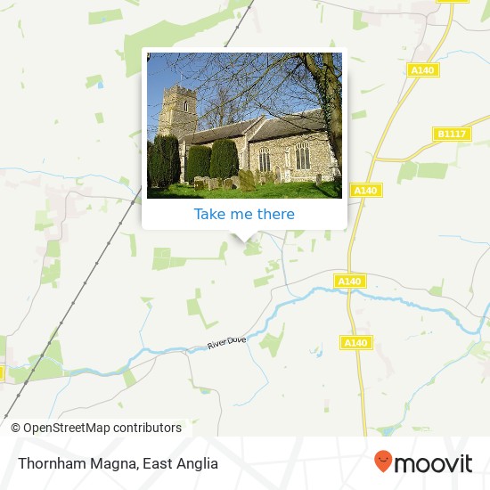 Thornham Magna map