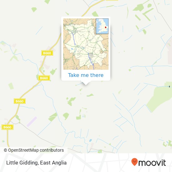 Little Gidding map