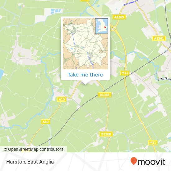 Harston map