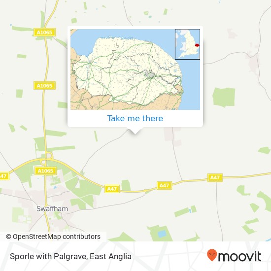 Sporle with Palgrave map
