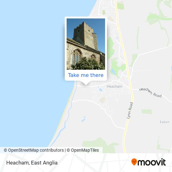 Heacham map