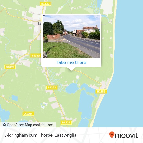 Aldringham cum Thorpe map