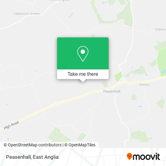 Peasenhall map