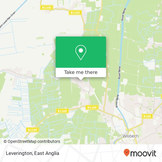Leverington map