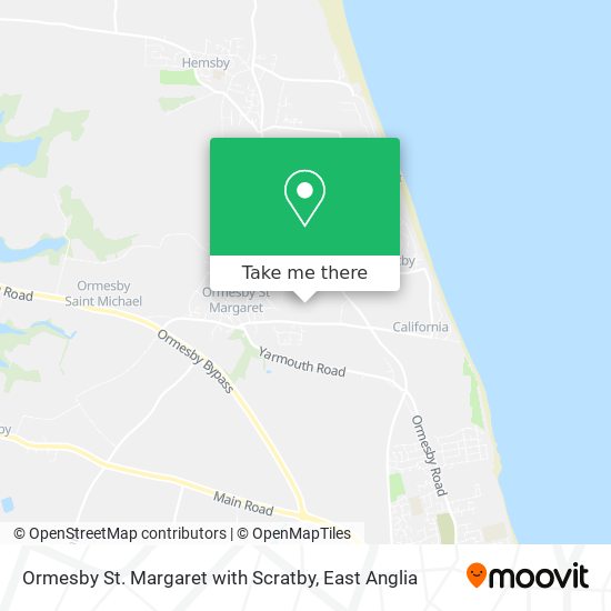 Ormesby St. Margaret with Scratby map