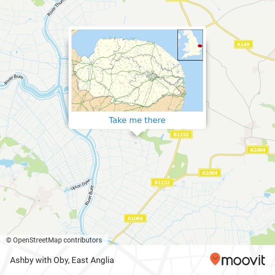 Ashby with Oby map