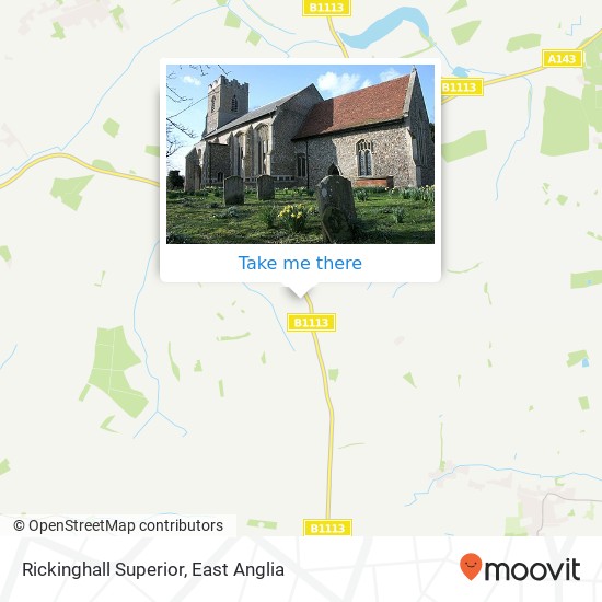 Rickinghall Superior map