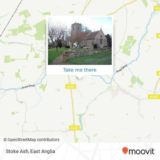 Stoke Ash map
