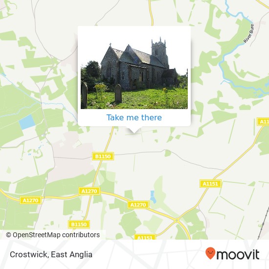 Crostwick map