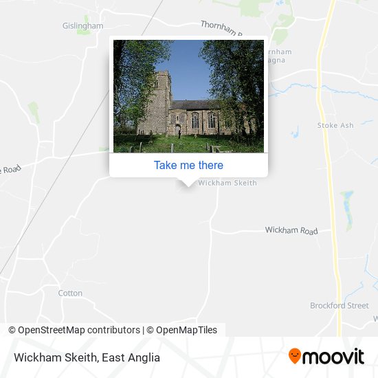 Wickham Skeith map
